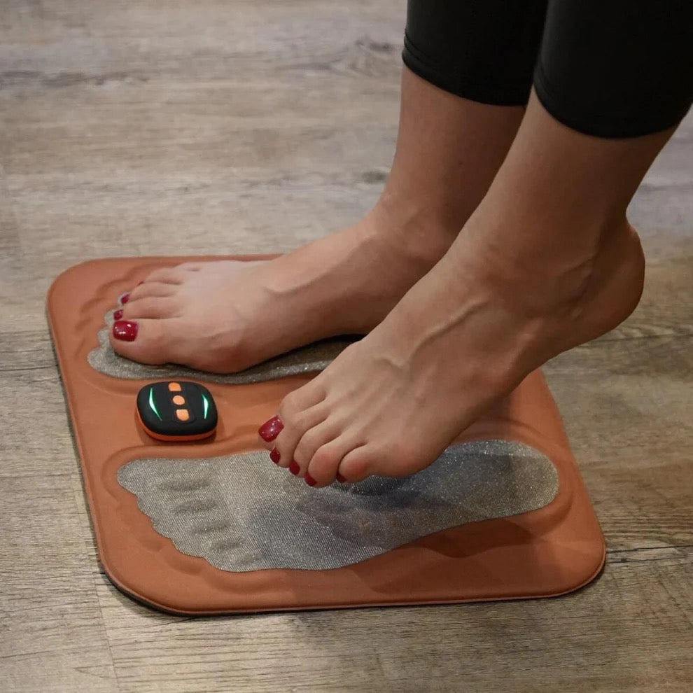 New 3D Electric EMS Foot Massager Pad With Remote, Smart Foldable Foot Muscle Stimulation Massage Mat Feet Relaxation Shaping