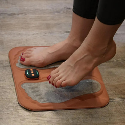 New 3D Electric EMS Foot Massager Pad With Remote, Smart Foldable Foot Muscle Stimulation Massage Mat Feet Relaxation Shaping