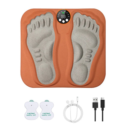 New 3D Electric EMS Foot Massager Pad With Remote, Smart Foldable Foot Muscle Stimulation Massage Mat Feet Relaxation Shaping